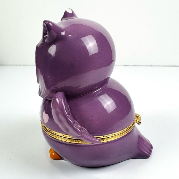 The Bradford Exchange Limoges Granddaughter Owl Always Love You Musical Box 2013 - Picture 2 of 8